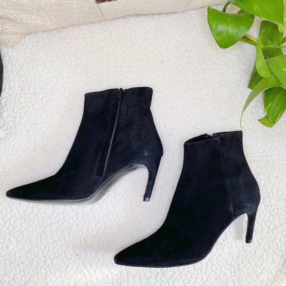 & OTHER STORIES Suede Slant Heel Ankle Boot - Picture 1 of 9
